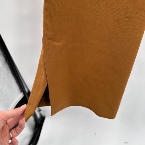 SANCTUARY NWT Noho Split Hem Dress Trouser Pant in Warm Dark Khaki // 26 - Picture 8 of 12